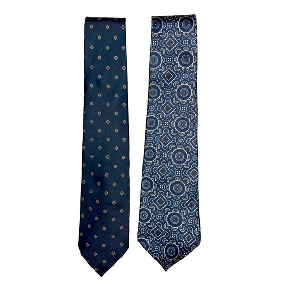 (2) Christian Dior Mens Silk Ties - Picture 1 of 12